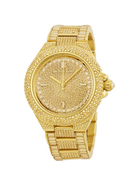 MICHAEL KORS Camille Swarovski Crystal Encrusted Gold Ion-plated Ladies Stone Watch