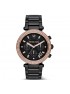Michael Kors Women's MK5885 Parker Display Analog Black Rose Gold Watch