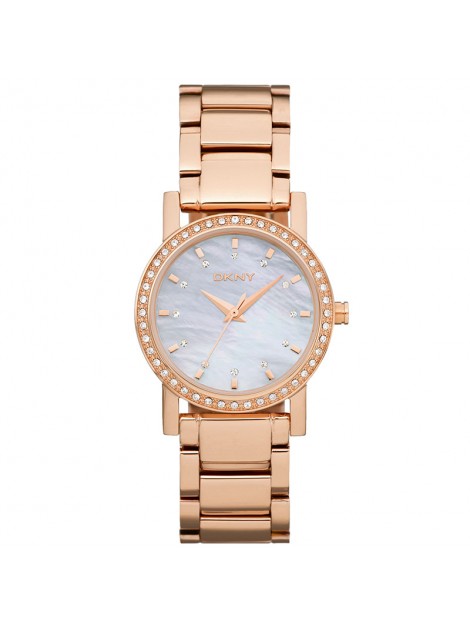 DKNY Women's Mother Of Pearl Dial Quartz Watch NY8121 with Rose Gold Bracelet