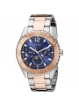 GUESS Unisex U0565L3 Two-Tone Stainless Steel Royal Blue Dial Watch