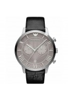 Emporio Armani Men's Quartz Watch Black Leather Strap Model-AR1615
