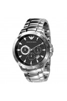 Emporio Armani Mens Chronograph Stainless Steel Watch AR0636