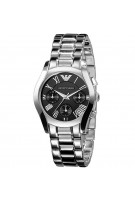 Emporio Armani Chronograph Ladies Black Dial Watch AR0674