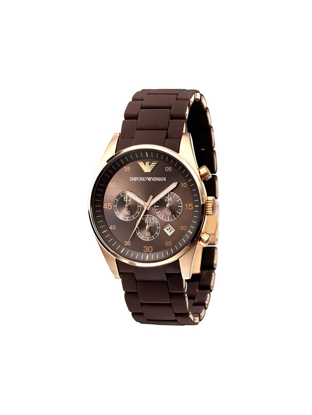 emporio armani brown watch