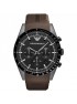 Emporio Armani Sportivo Chronograph Men's Brown Rubber Strap watch AR5986