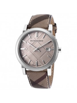 Burberry The City Smoked Trench Womens Brown Leather Timepiece Watch BU9029