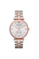 Emporio Armani AR1677 Classic Two-Toned Unisex Rose Gold Steel Watch