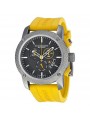 Burberry Sport Chronograph Grey Dial Yellow Rubber Mens Watch BU7712