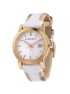 Burberry Women's Gold Large Check Leather Strip On Fabric Watch Model-BU9110