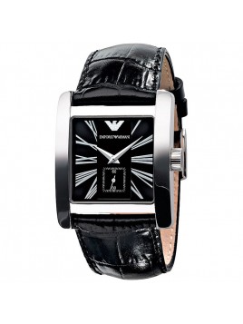 Emporio Armani Men's Classic Luxury Black Leather Band Watch AR0180