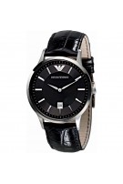 Emporio Armani Men's Classic Analog Display Analog Date Black Watch AR2411