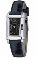 Emporio Armani Women's Black Leather Collection watch AR0258